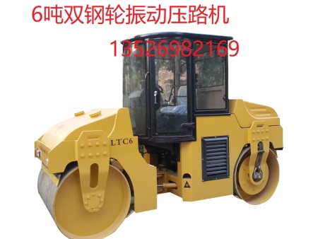 洛陽6噸雙鋼輪振動壓路機